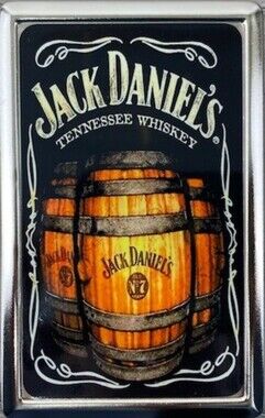 Sharp Jack Daniels Whiskey Barrels Cigarette ID Cash CC Storage Case